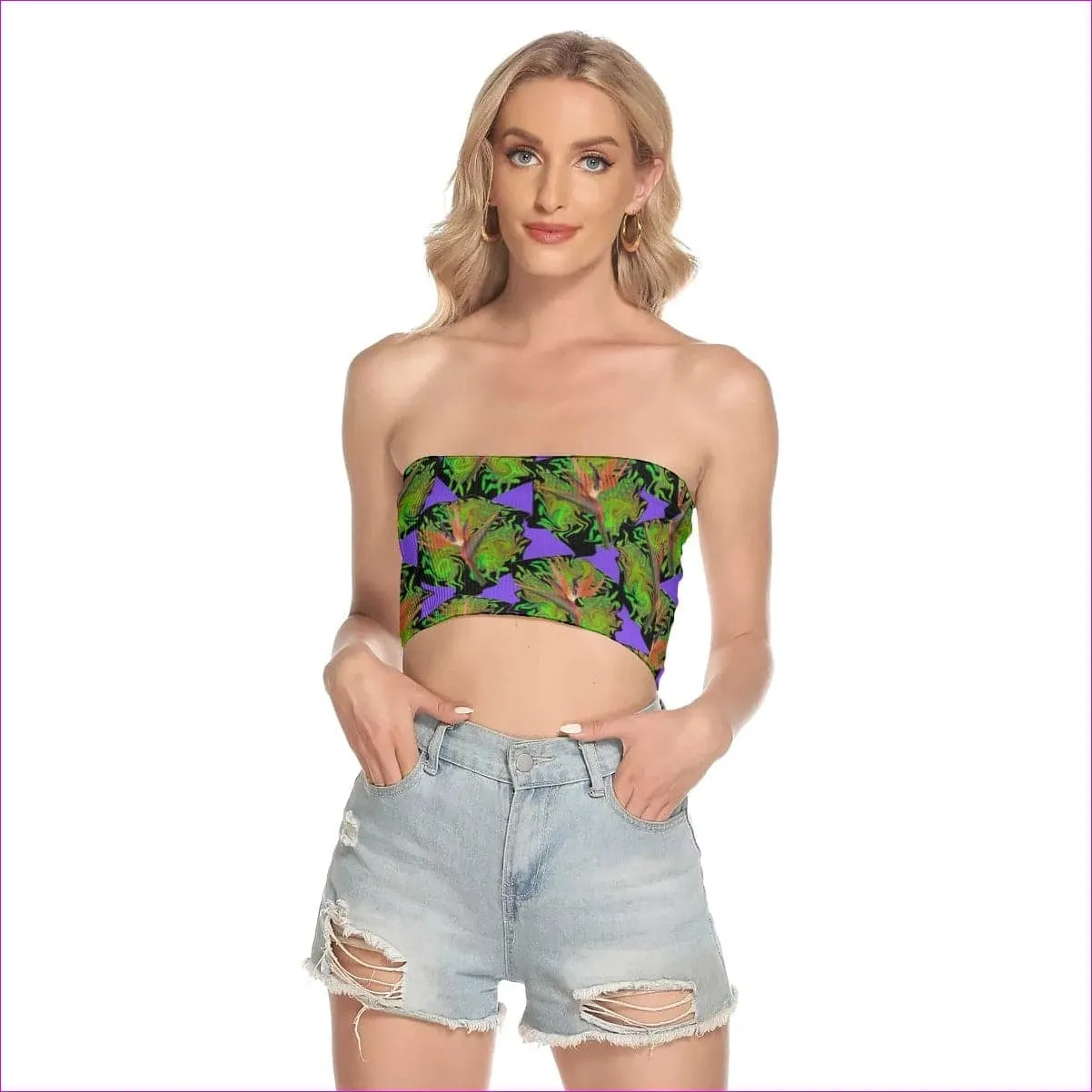 Psychedelic Paradise Womens Tube Top