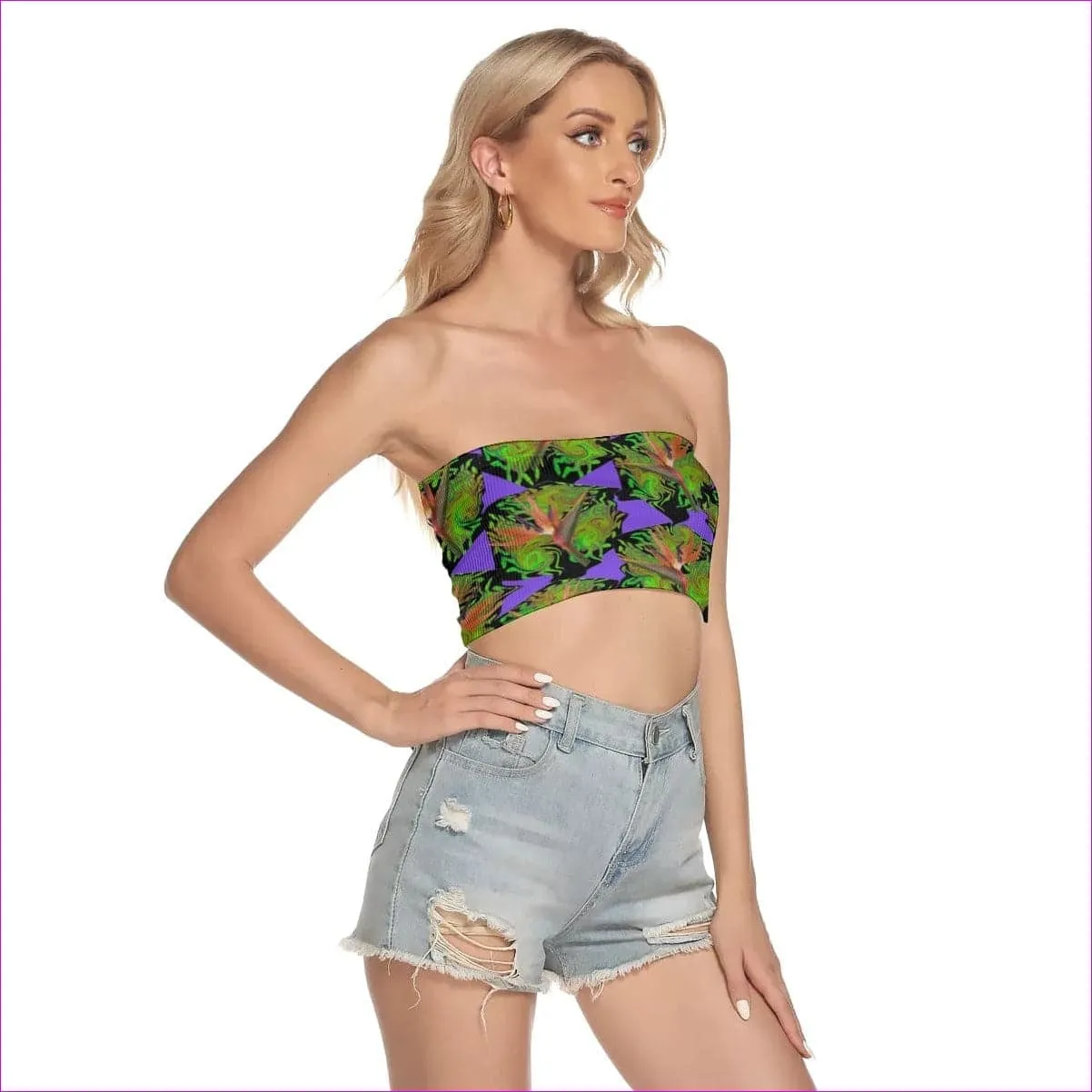 Psychedelic Paradise Womens Tube Top