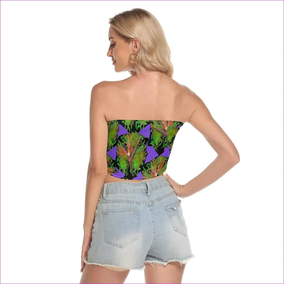 Psychedelic Paradise Womens Tube Top