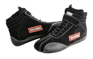 RaceQuip Euro Carbon-L Series Race Shoes - Black - 5 US Mens (Womens 7) - 30500050