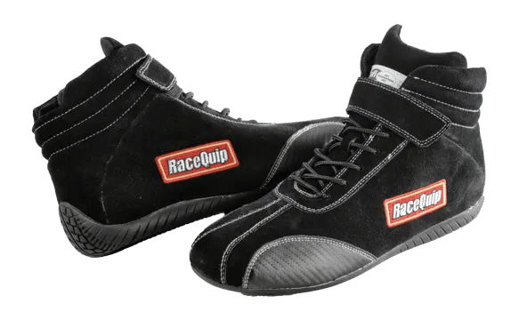 RaceQuip Euro Carbon-L Series Race Shoes - Black - 5 US Mens (Womens 7) - 30500050