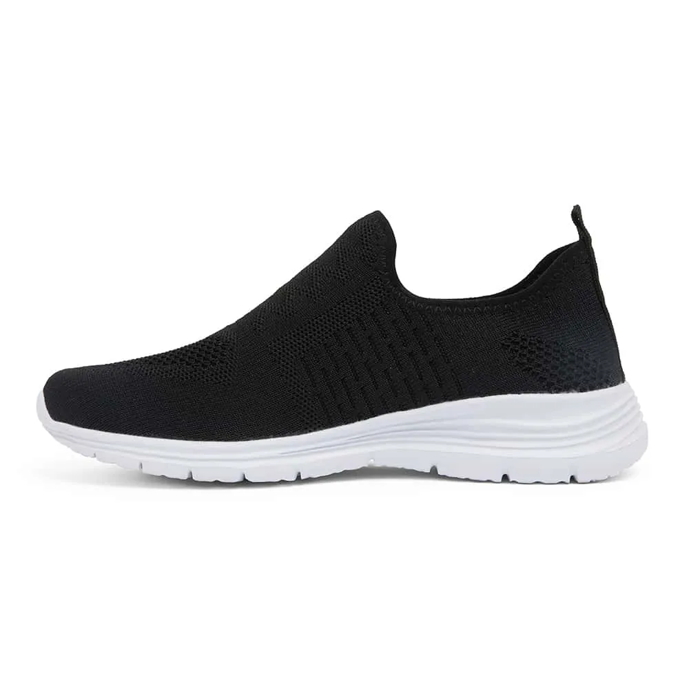 Richard Sneaker in Black Weave Fabric