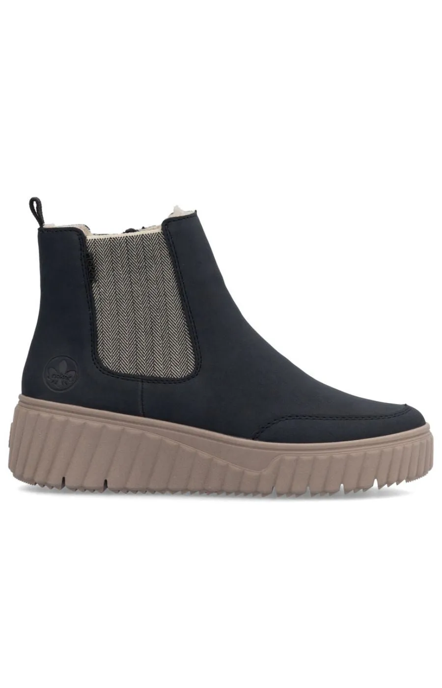 Rieker Chelsea Boot in Midnight Black