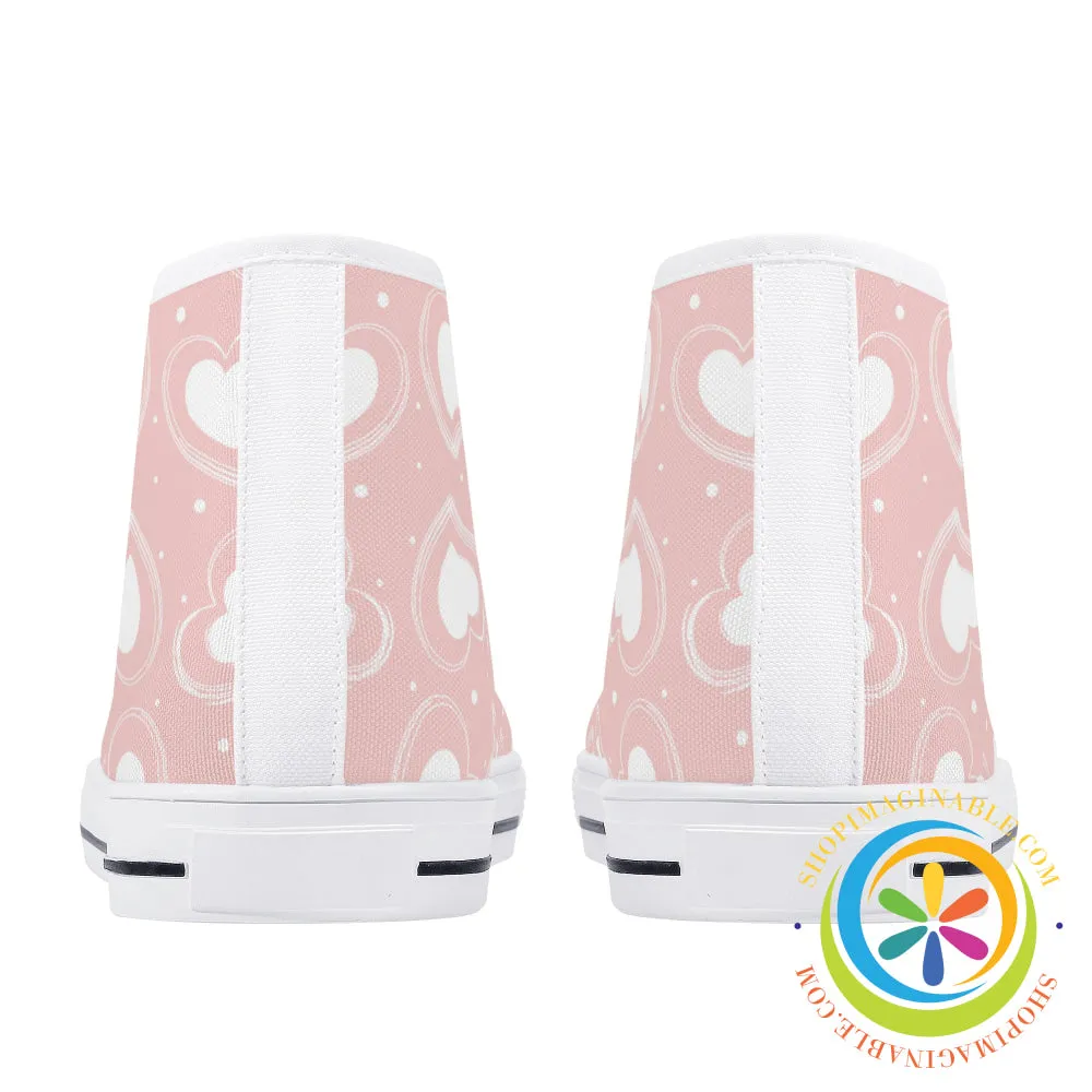 Road To My Heart Ladies High Top Canvas Shoes