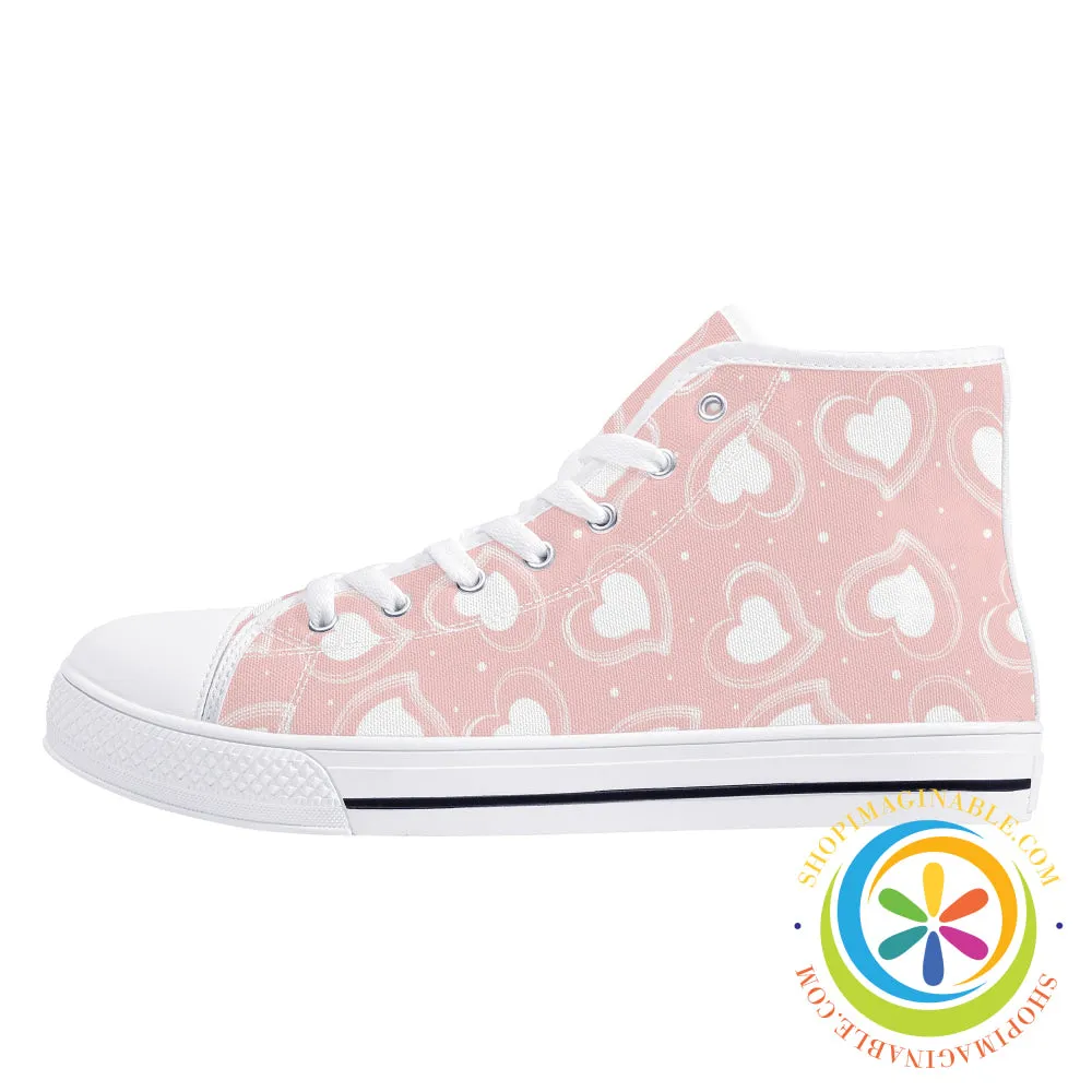 Road To My Heart Ladies High Top Canvas Shoes