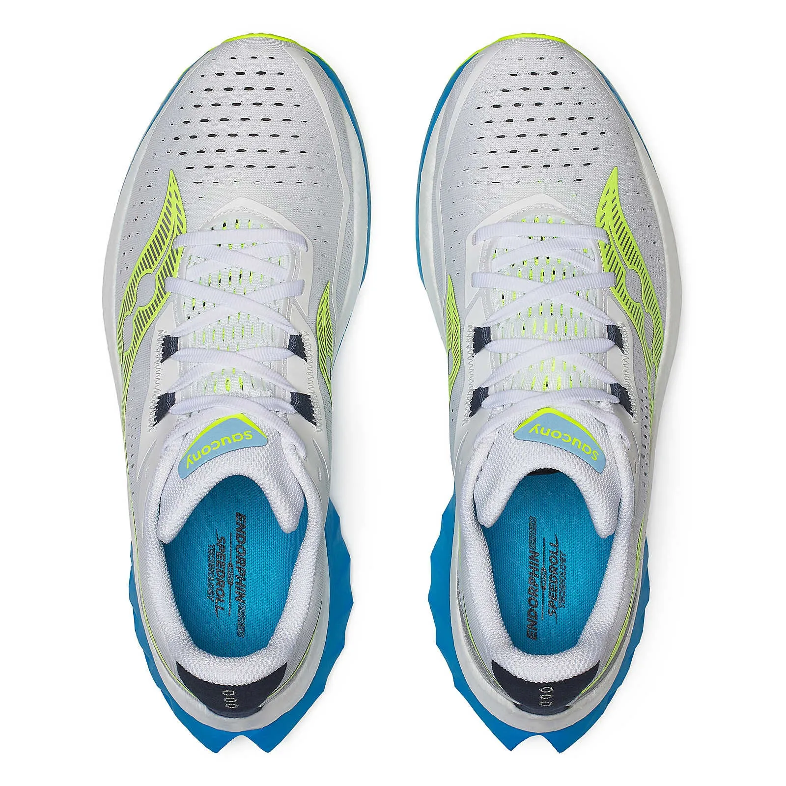 Saucony Men's Endorphin Speed 4 Running Shoes White / Viziblue