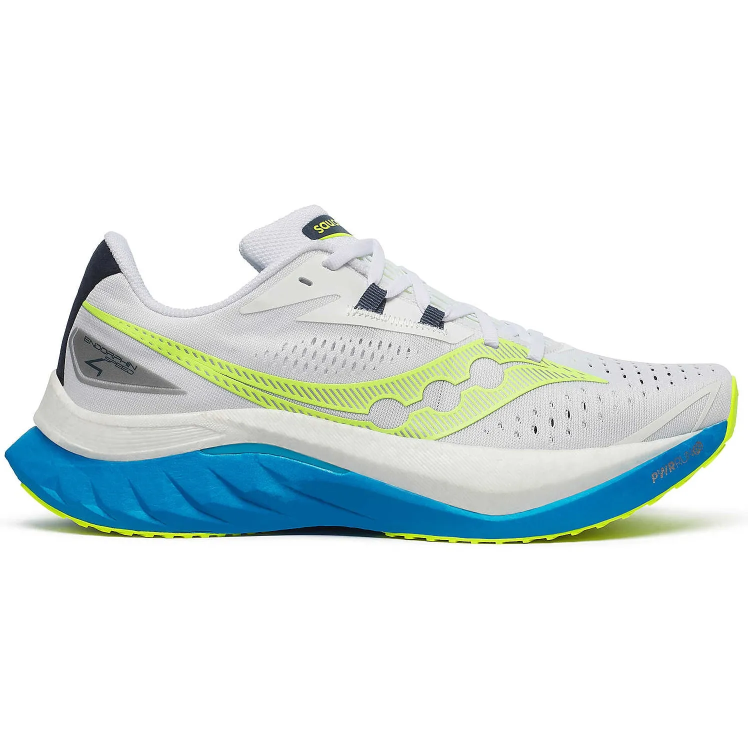 Saucony Men's Endorphin Speed 4 Running Shoes White / Viziblue