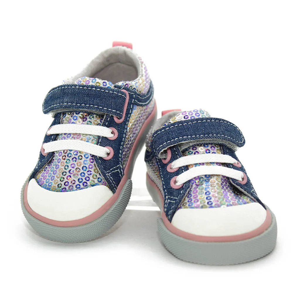 See Kai Run Kristin Chambray/Sequins- Infant Walker Toddler Kids Girls