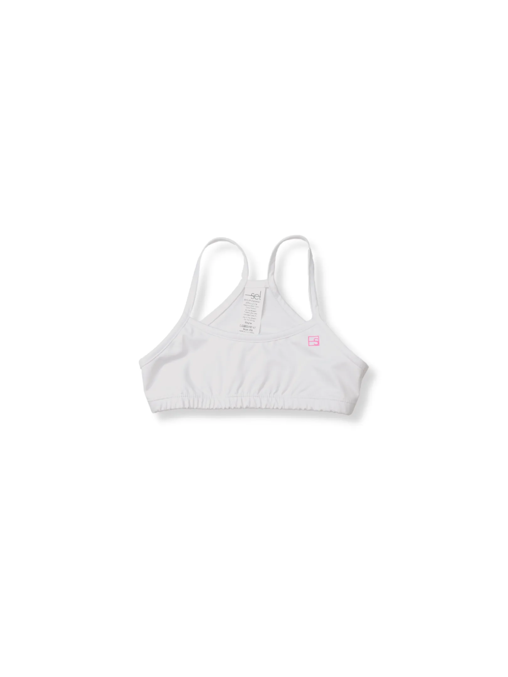 Set Athleisure Briana Sports Bra White 5012