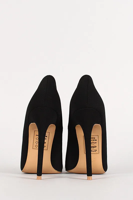 Shoe Republic Nubuck Pointy Toe Stiletto Pump