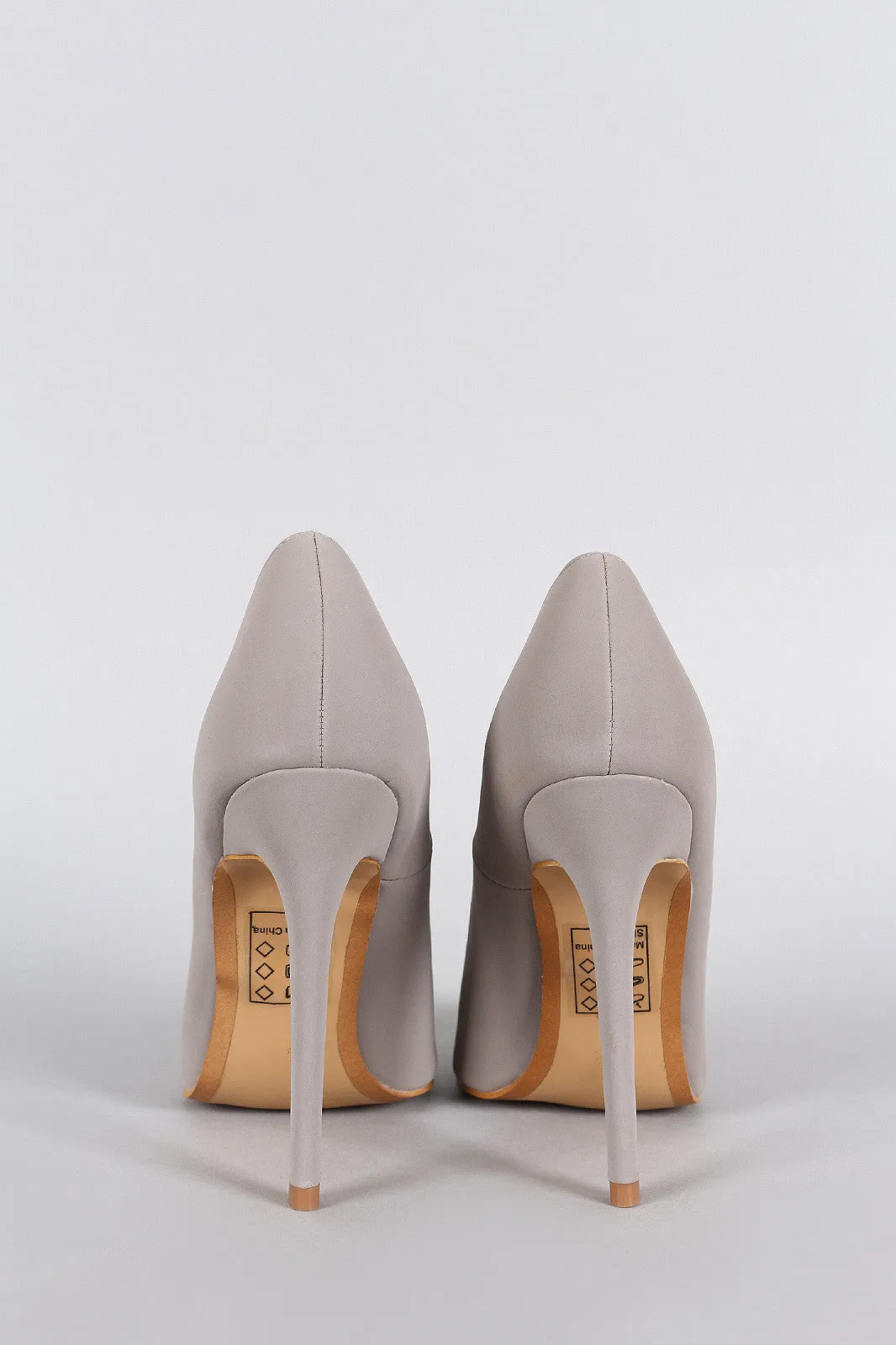 Shoe Republic Nubuck Pointy Toe Stiletto Pump