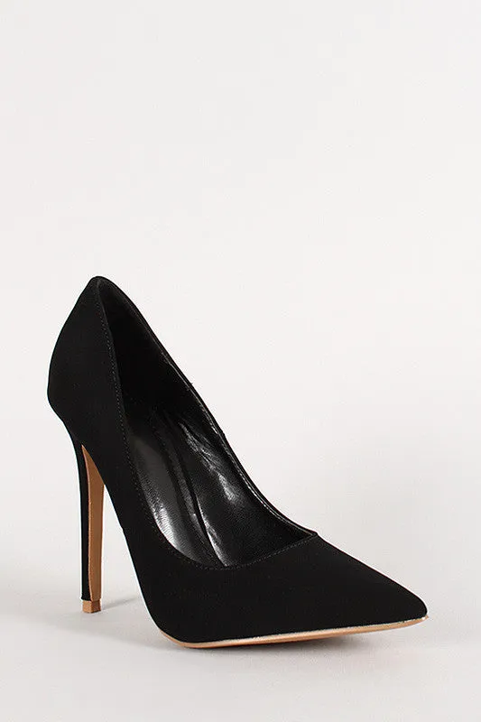 Shoe Republic Nubuck Pointy Toe Stiletto Pump