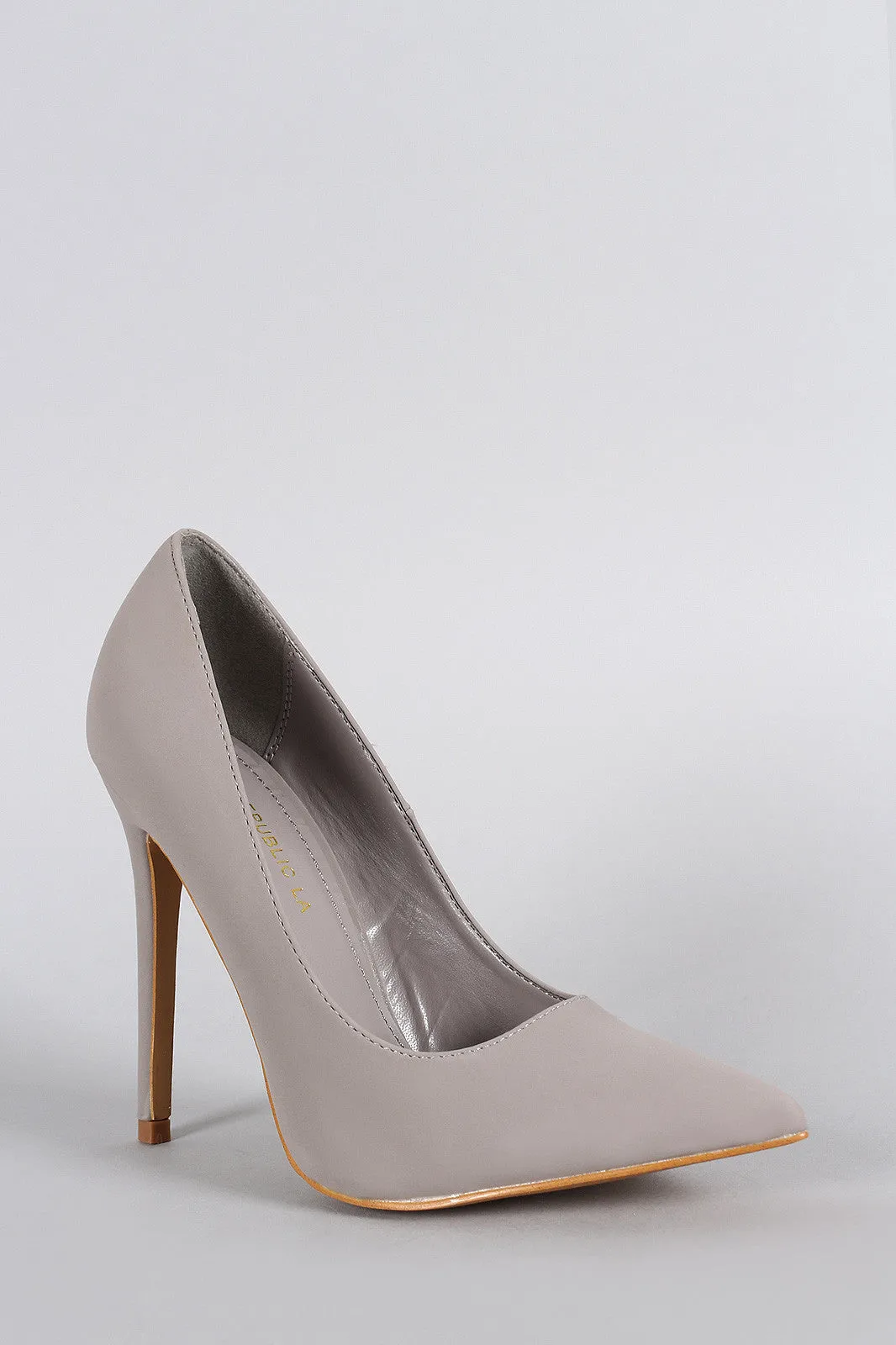 Shoe Republic Nubuck Pointy Toe Stiletto Pump