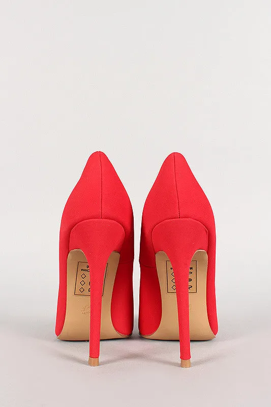 Shoe Republic Nubuck Pointy Toe Stiletto Pump