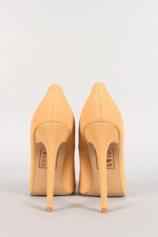 Shoe Republic Nubuck Pointy Toe Stiletto Pump