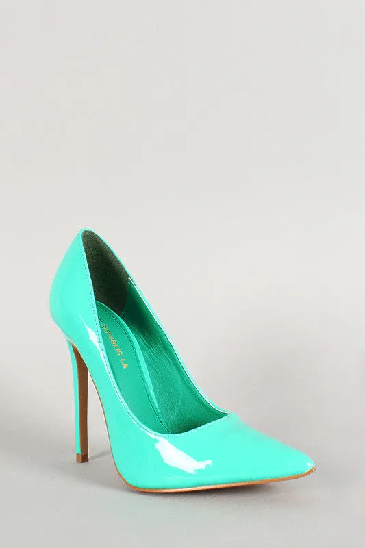 Shoe Republic Patent Pointy Toe Pump