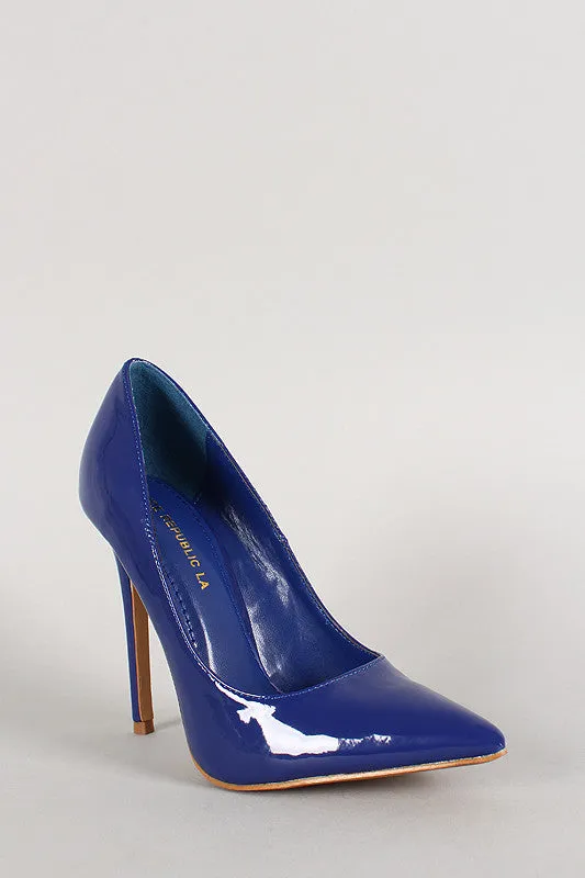 Shoe Republic Patent Pointy Toe Pump