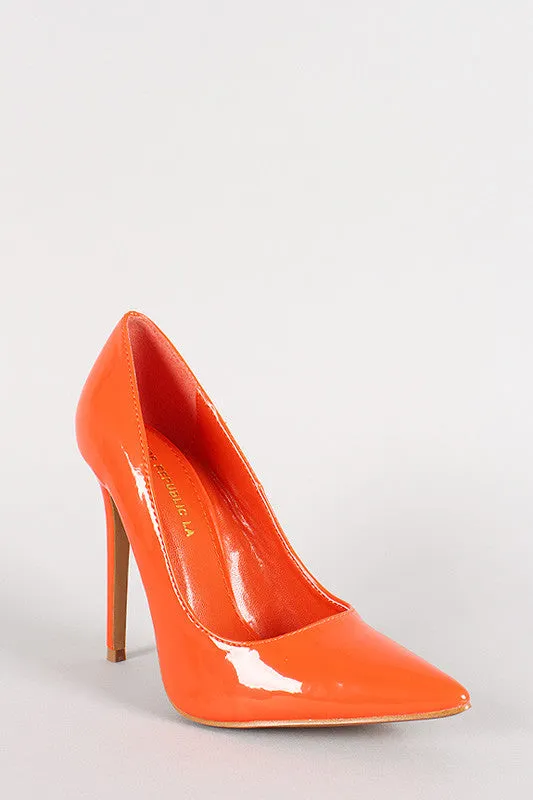 Shoe Republic Patent Pointy Toe Pump