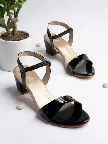 Shoetopia Solid Heeled Sandals For Girls