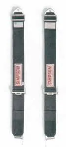 Simpson 3" Individual Shoulder Harness - 75" Length - Floor Mount - Camlock - Black