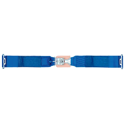 Simpson 5-Point Standard Latch & Link Lap Belt - Pull Down Adjust - 55" Wrap Around - Platinum