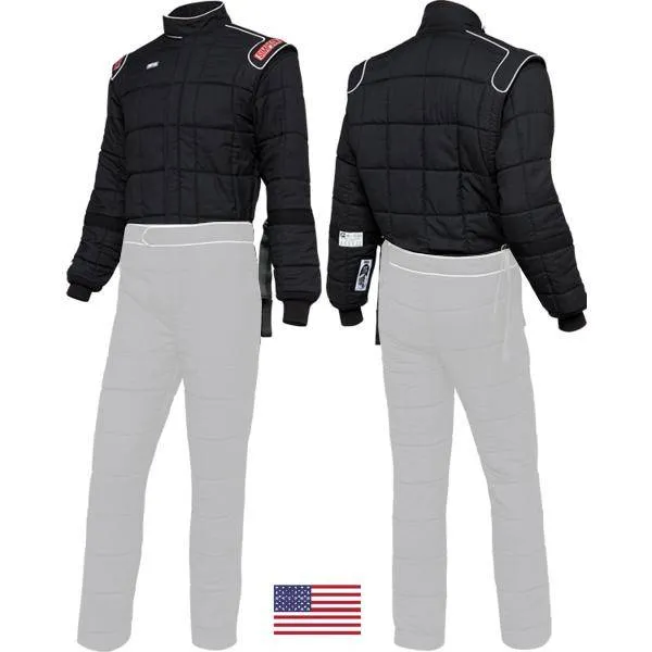 Simpson Drag Racing Jacket - SFI 15 - Arm Restraints - Black