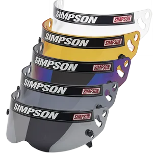 Simpson Helmet Shield - Diamondback/Speedway RX/X-Bandit Helmet - Snell SA2010/15 - Clear