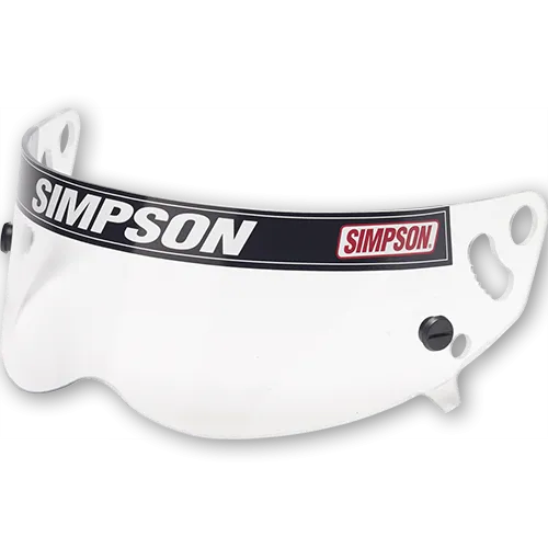 Simpson Helmet Shield - Diamondback/Speedway RX/X-Bandit Helmet - Snell SA2010/15 - Clear