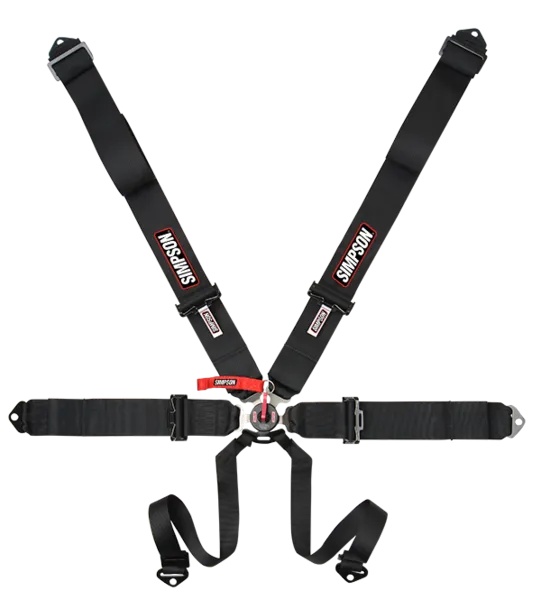 Simpson Sport 6-Point Camlock Restraint - Bolt In Pull Down Individual Harness - Blue