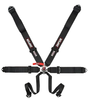 Simpson Sport 6-Point Camlock Restraint - Bolt In Pull Down Individual Harness - Blue