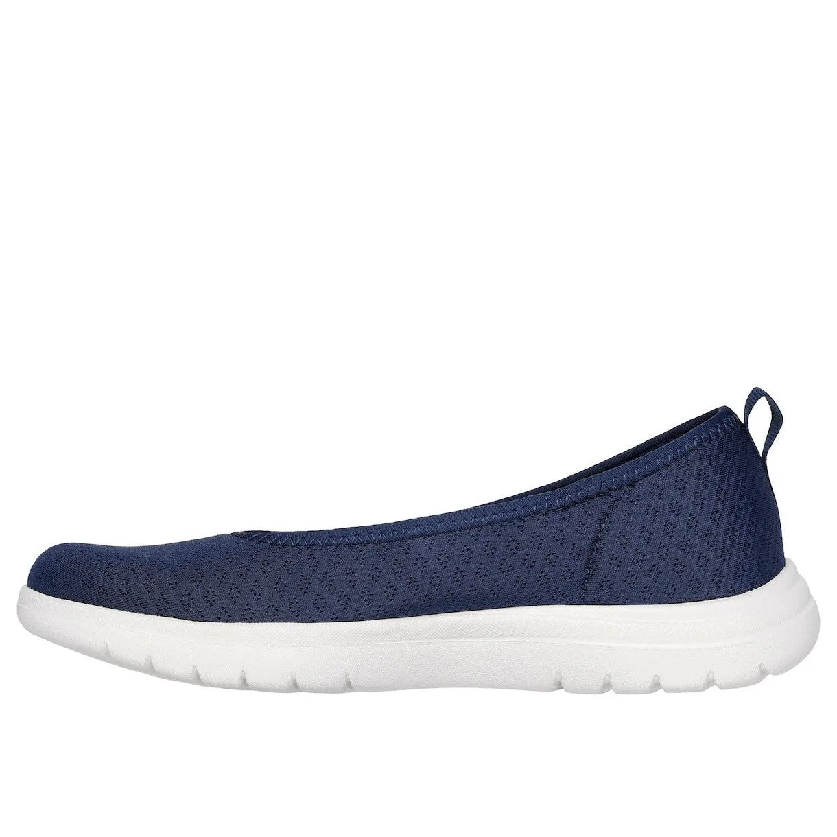 Skechers 138360 On-The-Go Flex - Siena Ladies Navy White Textile Vegan  Slip Ons