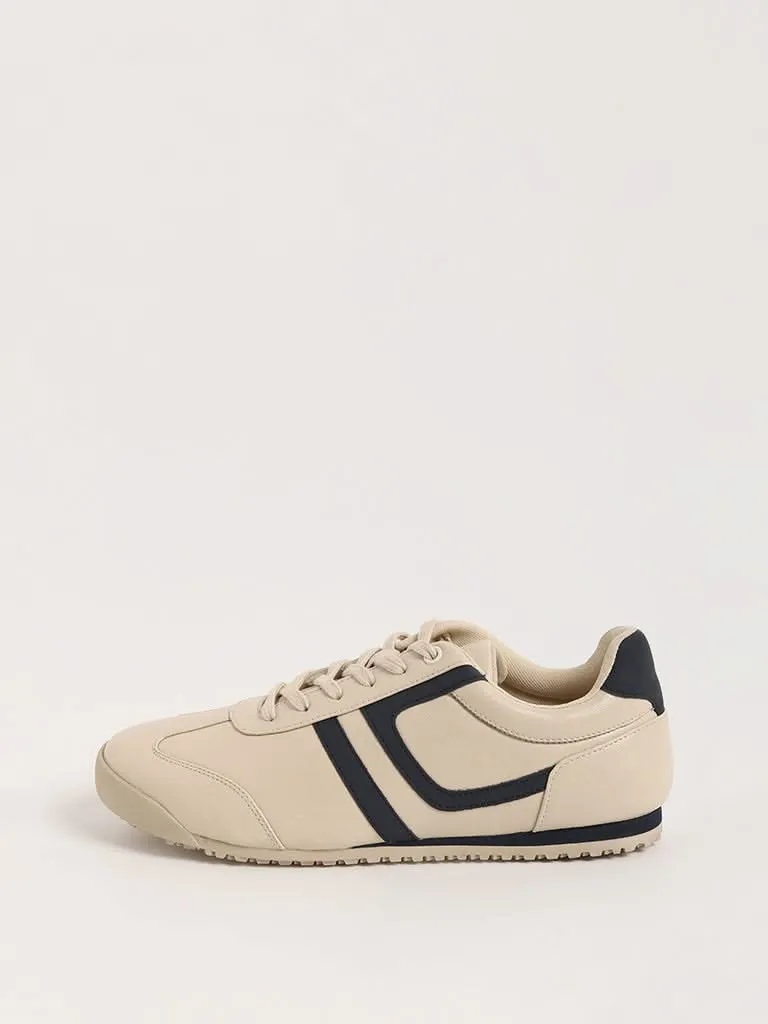 SOLEPLAY Beige Lace-Up Sneakers