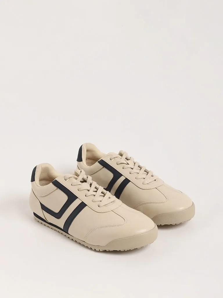 SOLEPLAY Beige Lace-Up Sneakers