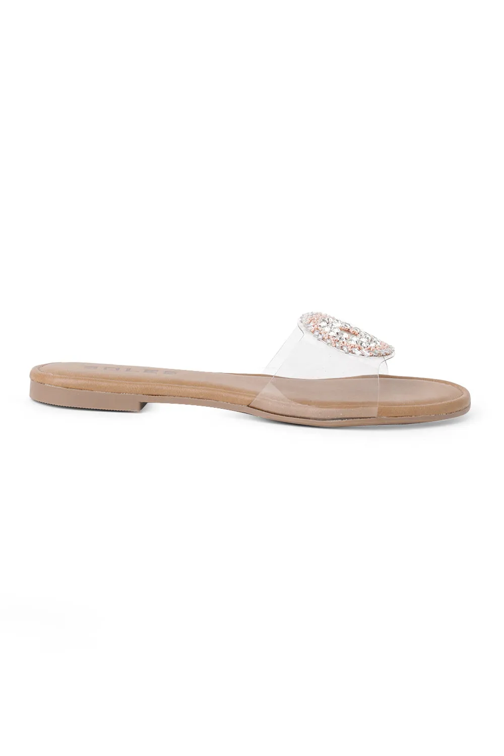 SOLES Sequence Transparent Strap Flats