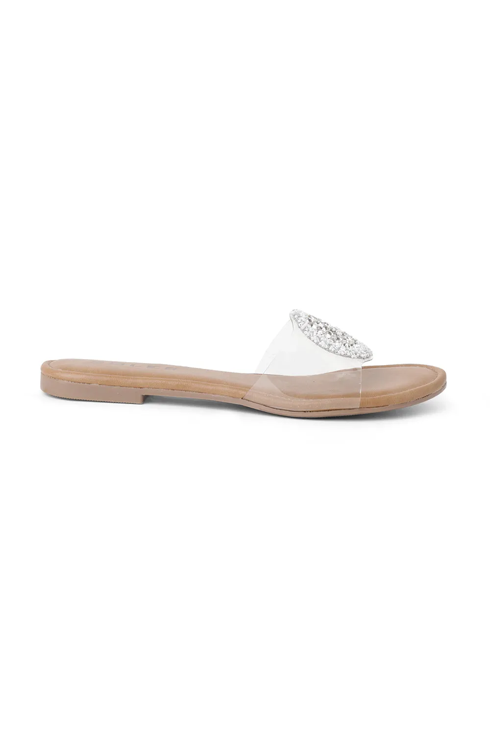 SOLES Sequence Transparent Strap Flats