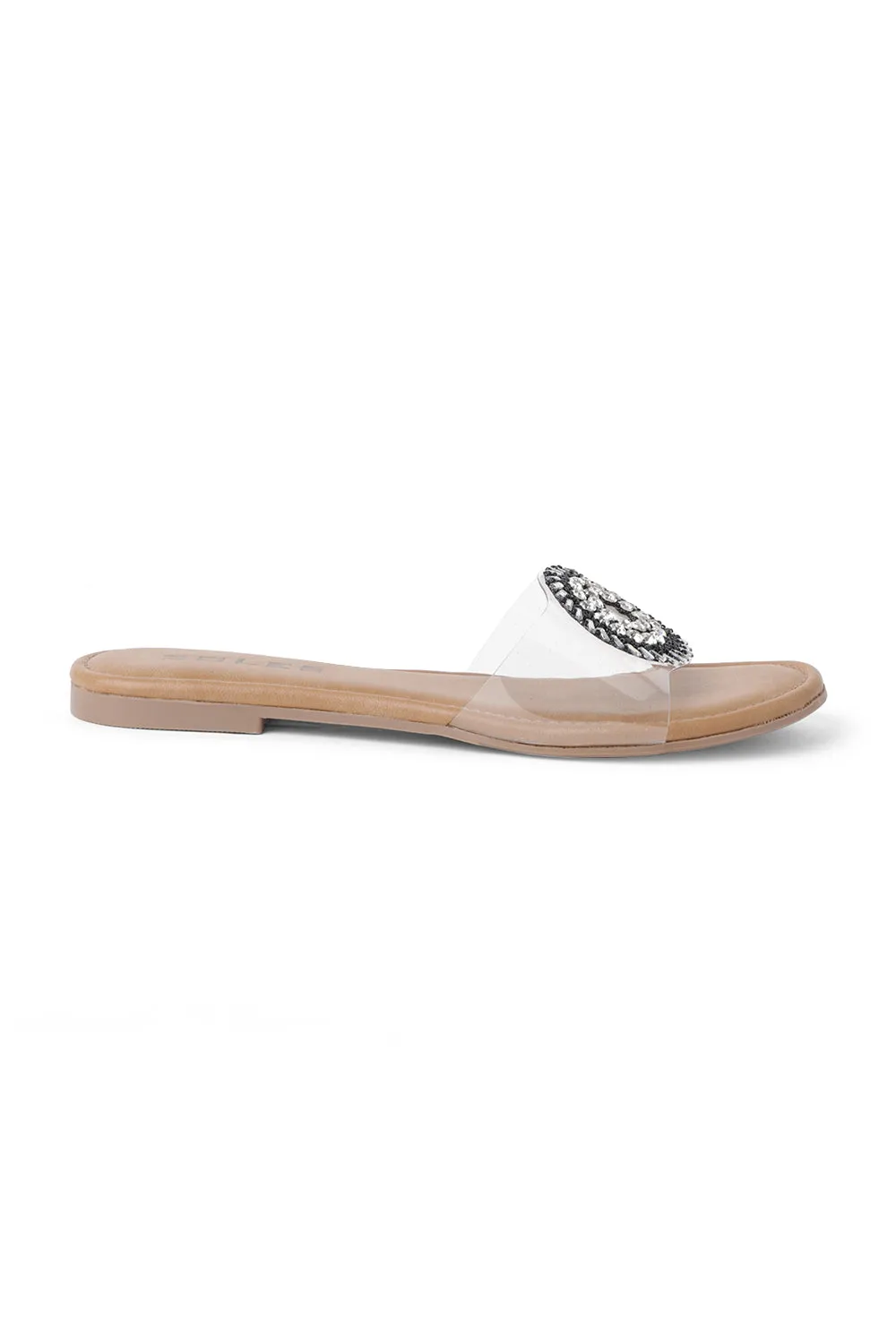 SOLES Sequence Transparent Strap Flats