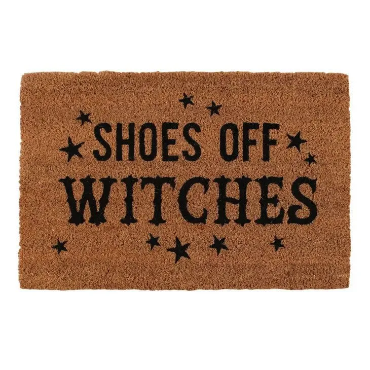 Something Different | Shoes Off Witches Natural Doormat