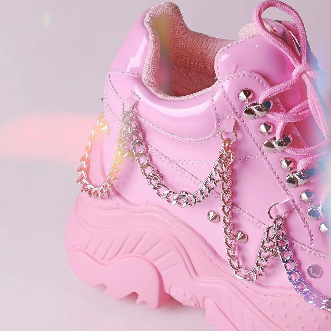 Space Candy [Pink] | PLATFORM SNEAKERS**