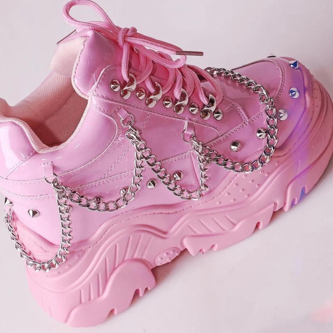 Space Candy [Pink] | PLATFORM SNEAKERS**