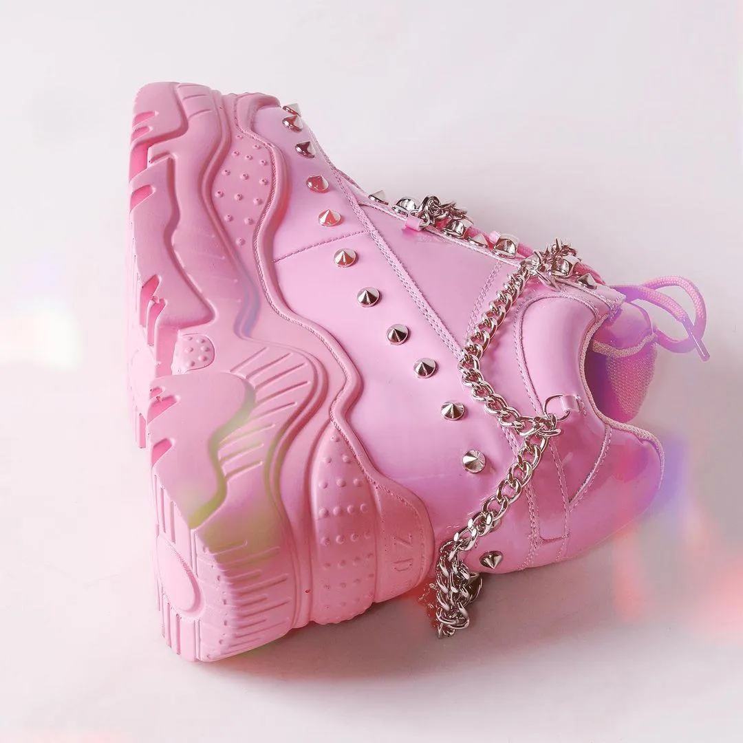 Space Candy [Pink] | PLATFORM SNEAKERS**