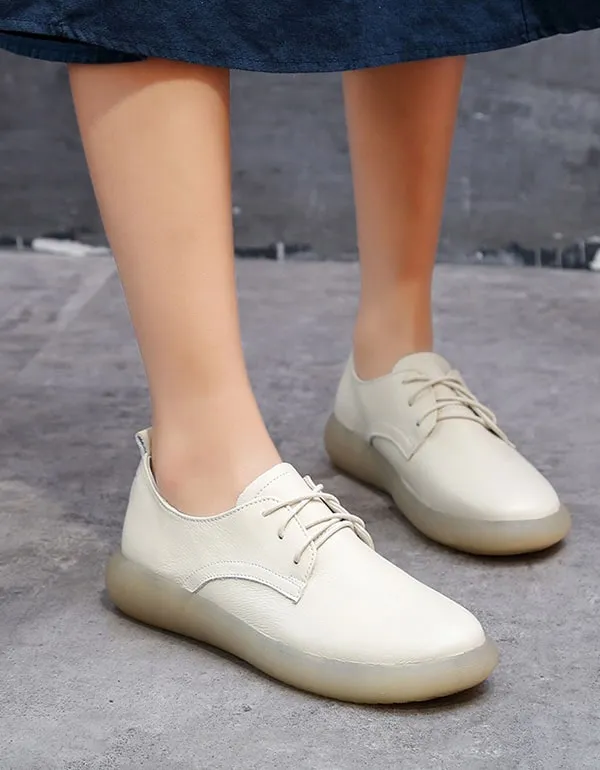 Spring Comfortable Casual Flat Shoes White