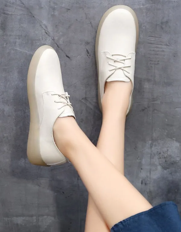 Spring Comfortable Casual Flat Shoes White