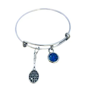 Tennis Birthstone Bangle Bracelet