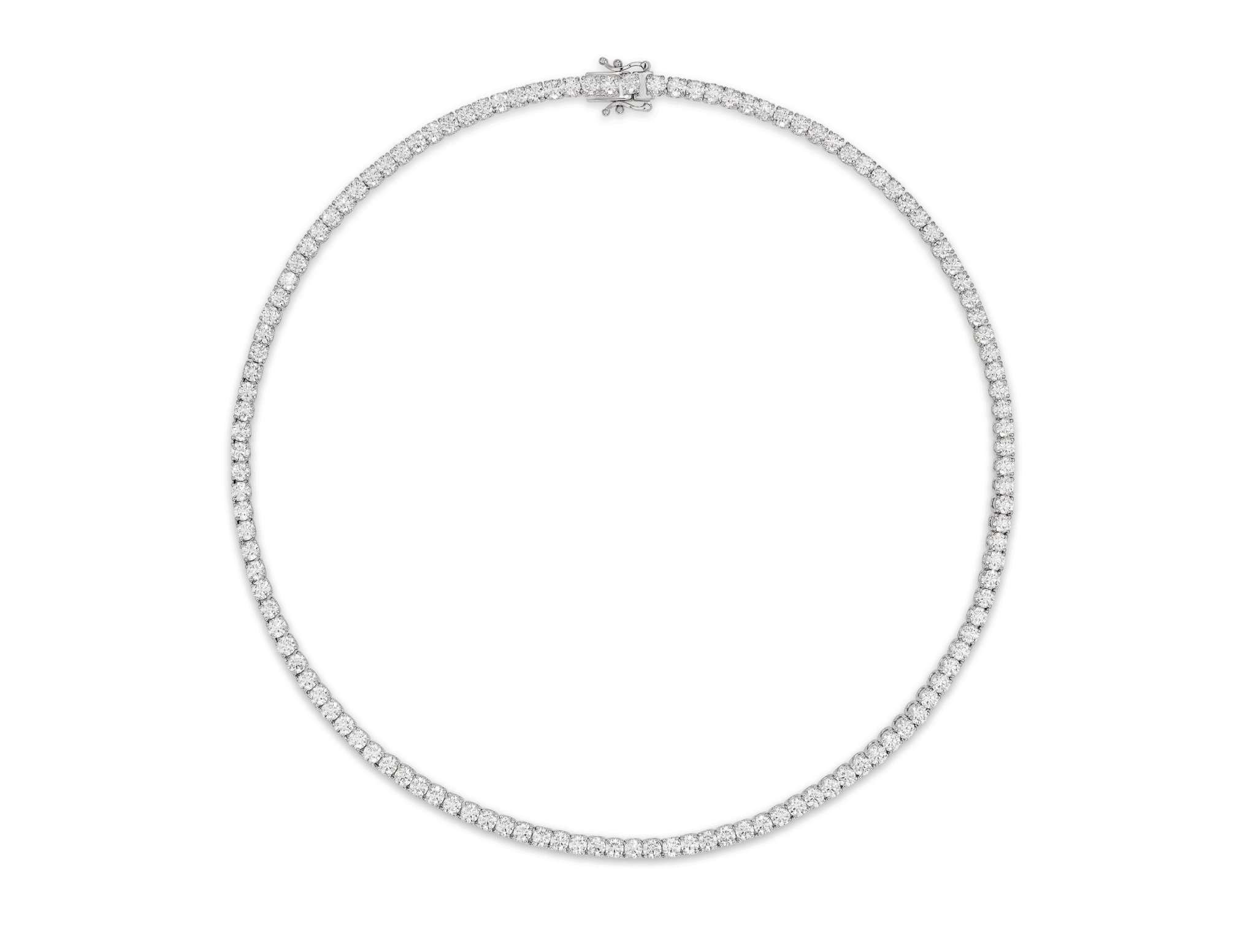 The Tennis Necklace | White