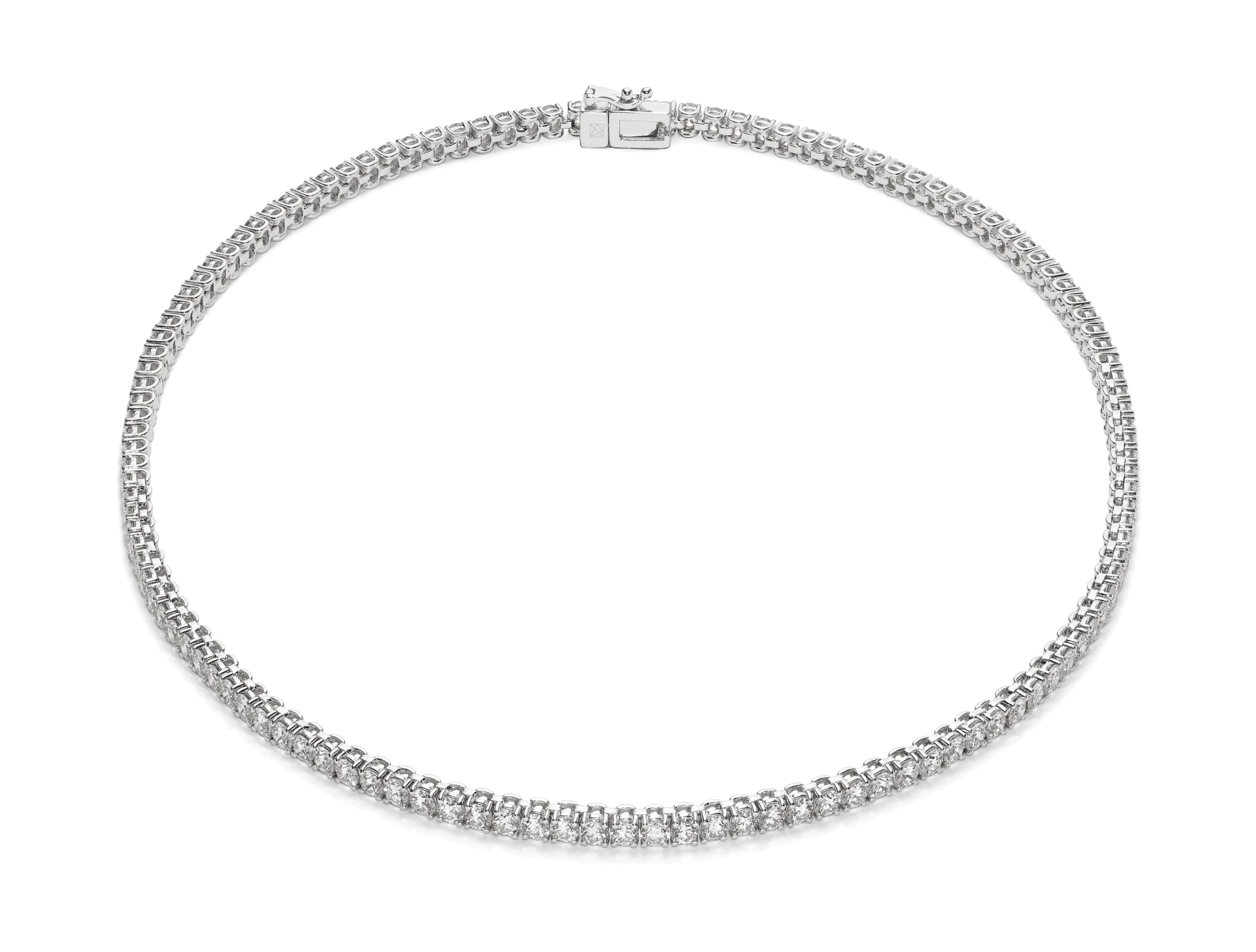 The Tennis Necklace | White