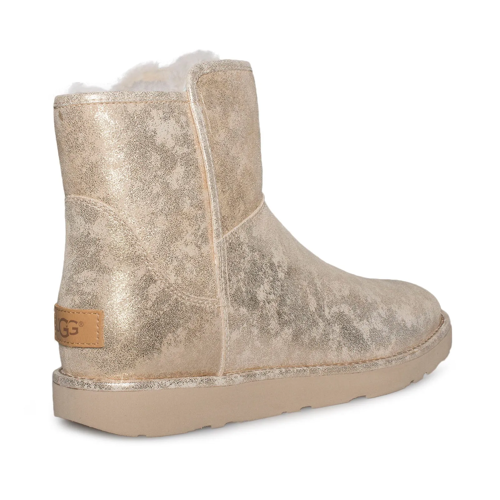 UGG Abree Mini Stardust Metal Gold Boots - Women's