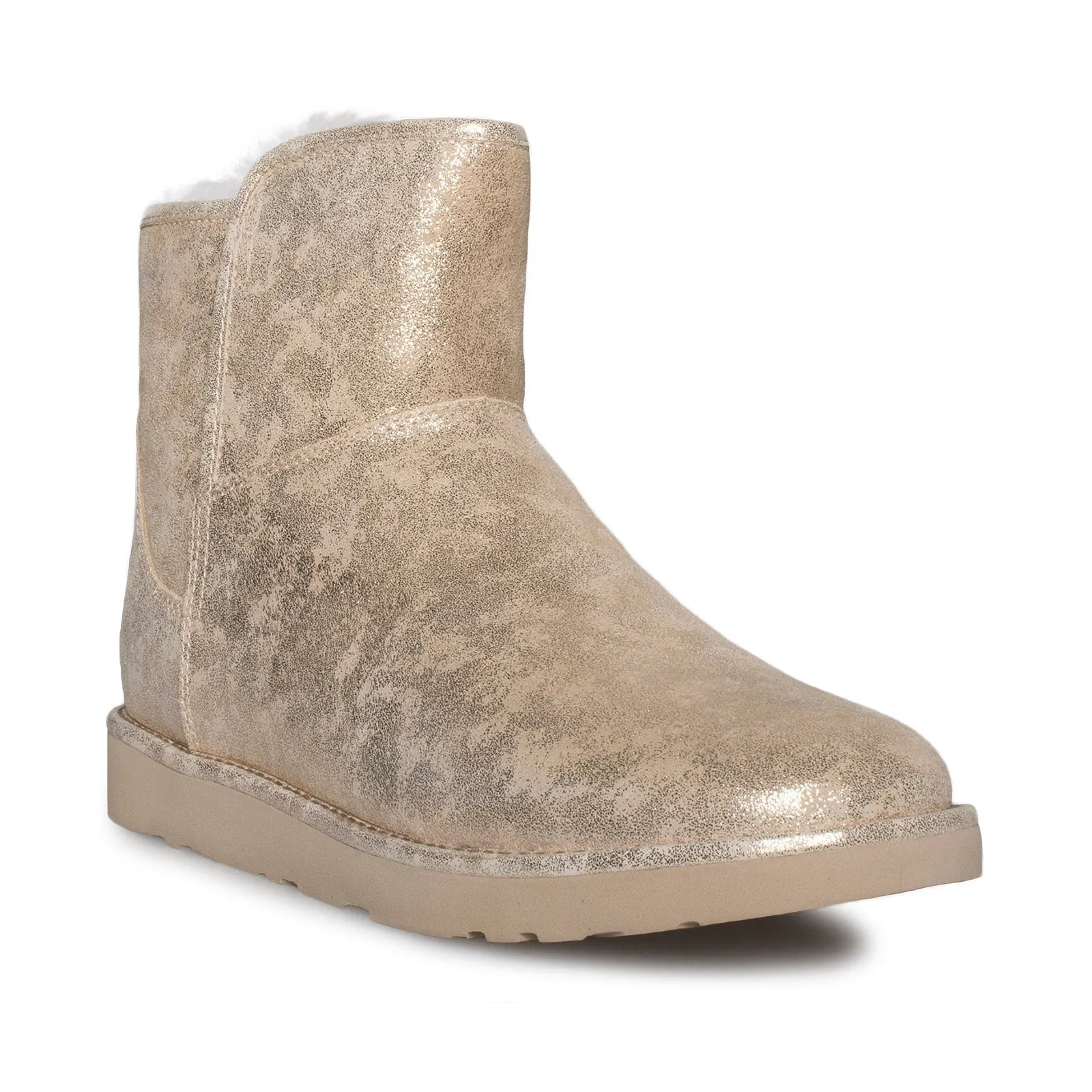 UGG Abree Mini Stardust Metal Gold Boots - Women's