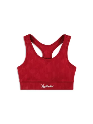 Viano Printed Sports Bra- Sun Dried Tomato