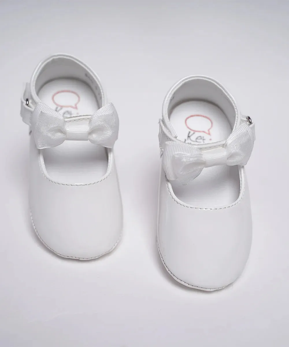 White Colored Party Shoes for Girls