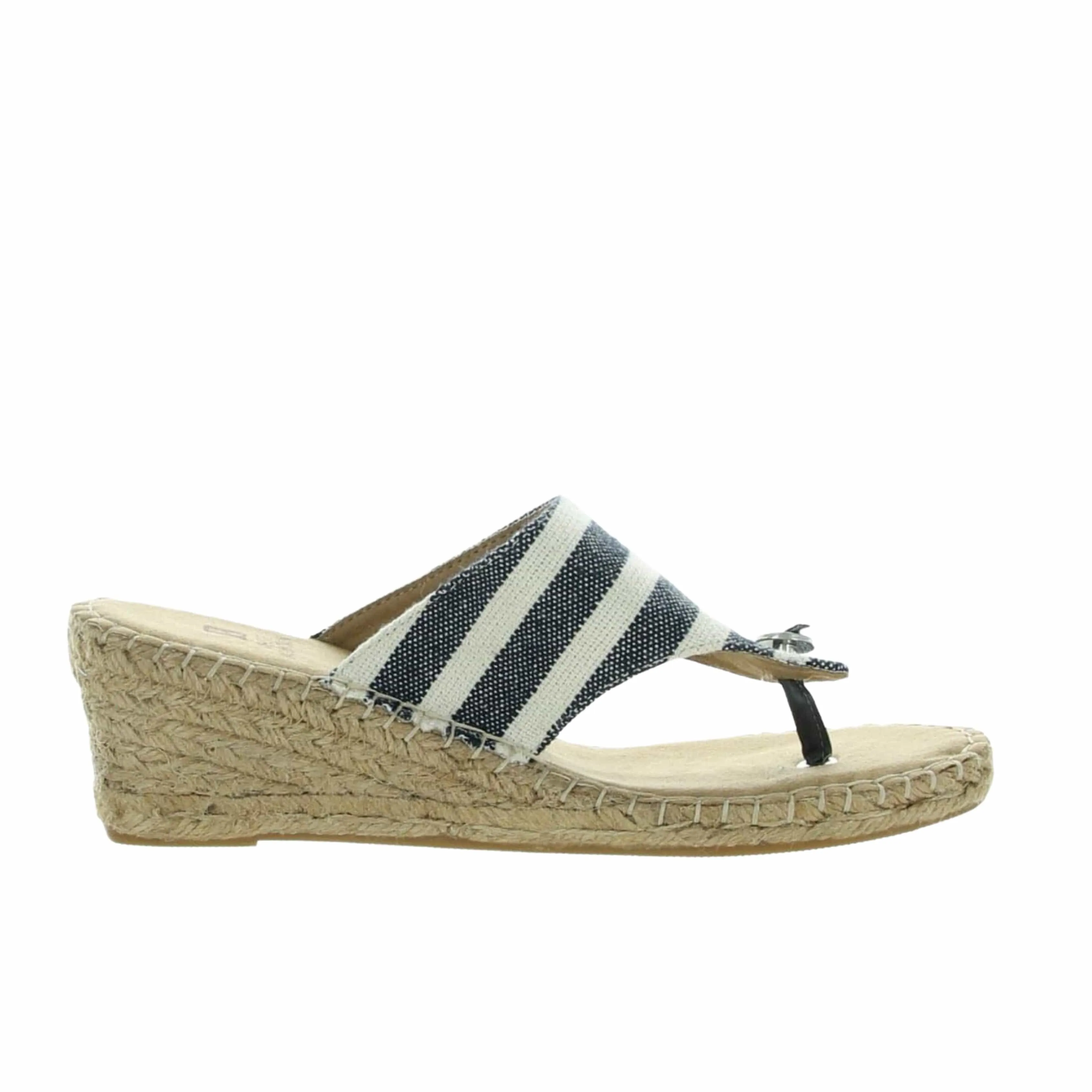 WHITE MOUNTAIN - Beachball Espadrille Wedge  Slipper